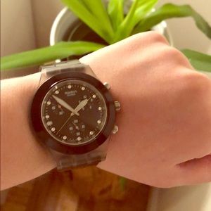 Swatch black watch